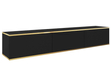  TV-Lowboard Hänge mit Türen 175 cm Diolo Schwarz mit glatter Front