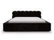 Polsterbett mit Bettkasten und Lattenrost 160x200 Plaza Schwarz