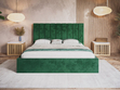 Polsterbett mit Bettkasten und Lattenrost 180x200 Sesto Grün