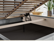 Polsterbett mit Bettkasten und Lattenrost 160x200 Malo Dunkelgrau