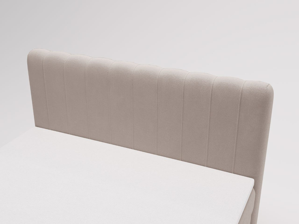 Boxspringbett mit Bettkasten 120x200 Osteno Beige