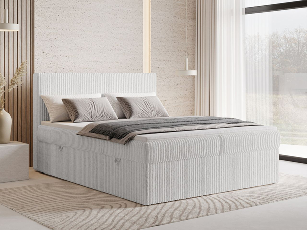 Boxspringbett mit Bettkasten 160X200 Brisa Grau