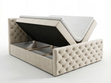 Boxspringbett mit Bettkasten 160x200 Montego Creme