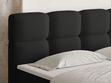 Boxspringbett mit Bettkasten 140x200 Rivon Schwarz