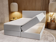 Boxspringbett mit Bettkasten 140x200 Marbella Hellgrau