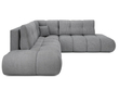 Ecksofa mit Schlaffunktion und Bettkasten Links Kair Grau