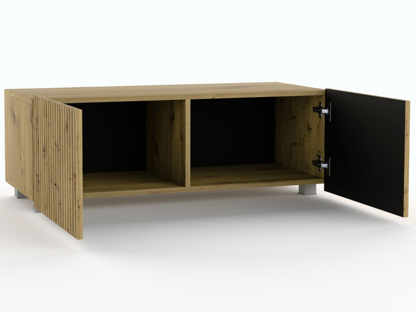 TV-Lowboard mit Türen 100 cm Kioto Artisan Eiche