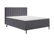 Boxspringbett mit Bettkasten 120x200 Primavera Dunkelgrau