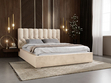 Polsterbett mit Bettkasten und Lattenrost 140x200 Roma Beige