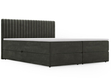 Boxspringbett mit Bettkasten 180x200 Marbella Dunkelgrau
