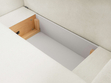 Ecksofa L-Form Rechts mit Schlaffunktion und Bettkasten Oreo Creme