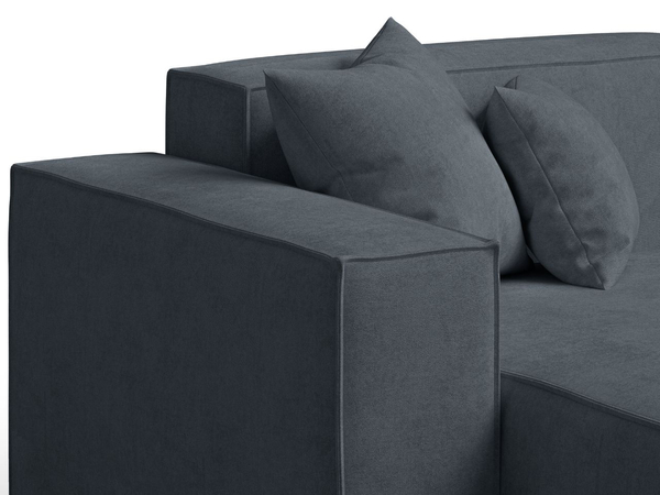 Ecksofa L-Form Links Arizona Dunkelgrau