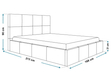Polsterbett mit Bettkasten und Lattenrost 160x200 Malo Schwarz