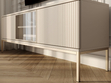 TV-Lowboard mit Türen und Led Deo Kaschmir