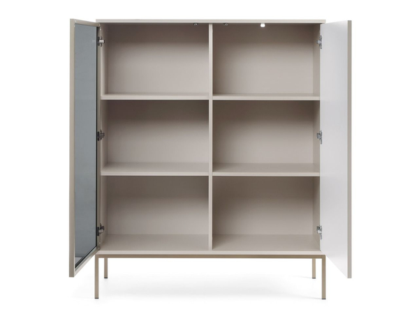 Vitrinenschrank mit Led Deo 126 cm Kaschmir