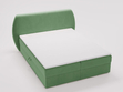 Boxspringbett mit Bettkasten 120x200 Bogota Grün