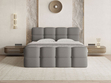 Boxspringbett mit Bettkasten 120x200 Rivon Grau