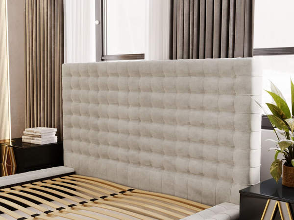 Polsterbett mit Bettkasten und Lattenrost 160x200 Barbados Creme