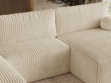 Wohnlandschaft mit Schlaffunktion und Bettkasten Aurora Beige