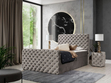 Boxspringbett mit Bettkasten 120x200 Cleo Lux Braun
