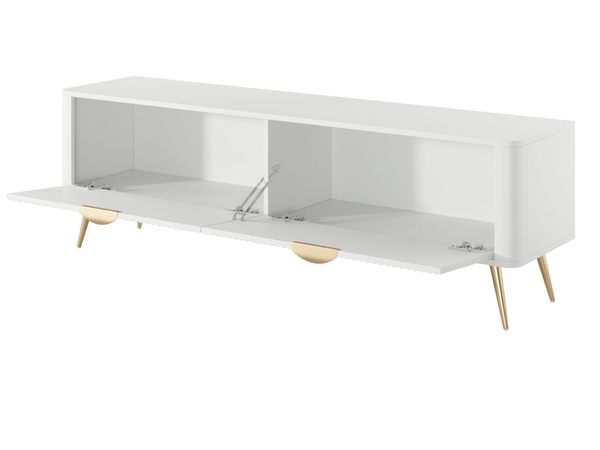 TV-Lowboard mit Türen 163 cm Latina Weiß