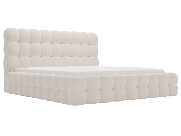 Polsterbett mit Bettkasten und Lattenrost 160x200 Twist Beige