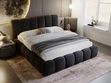 Polsterbett mit Bettkasten und Lattenrost 200x200 Cloud Anthrazit