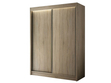 Schiebetürenschrank 150 cm mit LED-Beleuchtung Diano Eiche SOnoma 