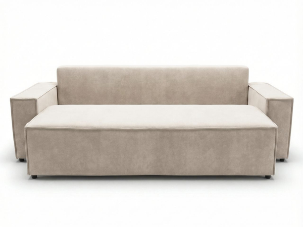 Schlafsofa mit Bettfunktion und Bettkasten Sivra Beige