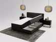Boxspringbett mit Bettkasten 160x200 Forte Schwarz
