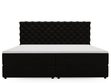 Boxspringbett mit Bettkasten 200x200 Bergamo Schwarz