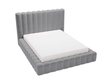 Polsterbett mit Bettkasten und Lattenrost 120x200 Rotto Grau