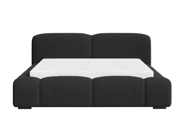Polsterbett mit Bettkasten und Lattenrost 120x200 Aubi Schwarz