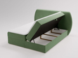 Boxspringbett mit Bettkasten 160x200 Bogota Grün