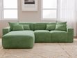 Ecksofa L-Form Links Moderne Ecksofa Leni Grün