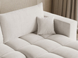 Ecksofa L-Form mit Schlaffunktion und Bettkasten Neva Hellbeige