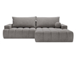 Ecksofa L-Form mit Schlaffunktion und Bettkasten Havi Rechts Grau
