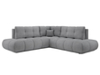 Ecksofa mit Schlaffunktion und Bettkasten Links Kair Grau