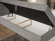 Boxspringbett mit Bettkasten 120x200 Hera Dunkelblau