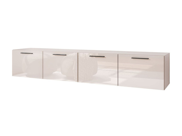 Hängeschrank mit Türen und LED-Beleuchtung 200 cm Noaé Kaschmir
