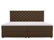 Boxspringbett mit Bettkasten 180x200 Bergamo Braun