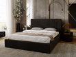 Polsterbett mit Bettkasten und Lattenrost 140x200 Malmo Braun