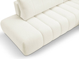 Ecksofa mit Schlaffunktion und Bettkasten Rechts Adoro Creme 