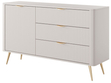 Kommode mit Türe und Schubladen Latina Beige