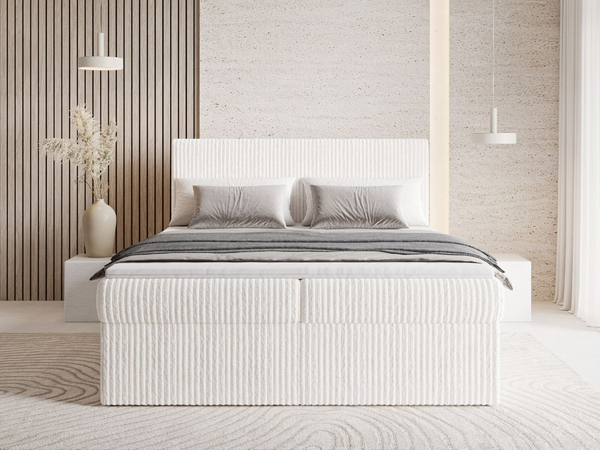 Boxspringbett mit Bettkasten 160X200 Brisa Creme