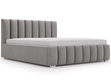 Polsterbett mit Bettkasten und Lattenrost 200x200 Neos Grau