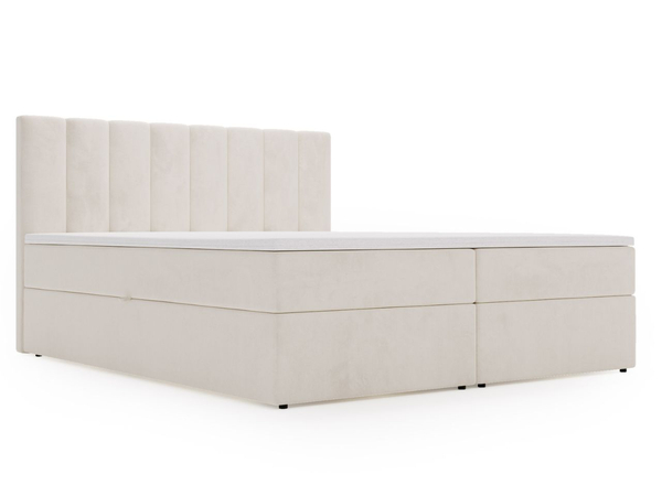 Boxspringbett mit Bettkasten 160x200 Mocca Beige