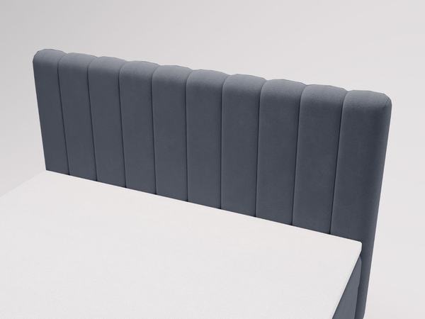 Boxspringbett mit Bettkasten 180x200 Primavera Dunkelgrau