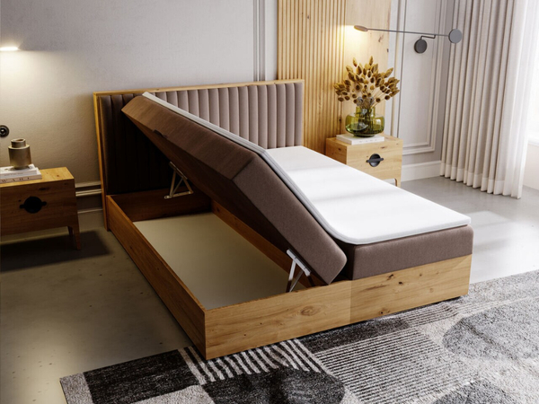 Boxspringbett mit Bettkasten 160x200 Forest Braun