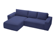 Ecksofa L-Form Links mit Schlaffunktion und Bettkasten Tazones Dunkelblau